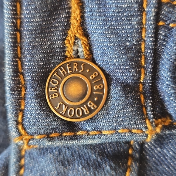 NWOT, Brooks Brothers, Straight Leg Dark Wash Jeans, Women's 10 - Picture 4 of 15